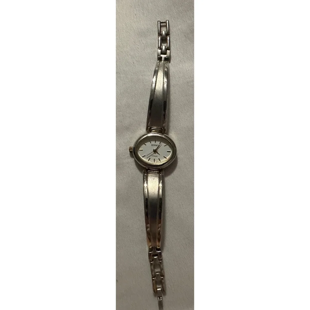 Rumours‎ Quartz Women's Silver Tone Oval Dial Dress Watch Japan Movt 44305